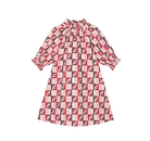 Abito per bambina Fendi Kids rosa con stampa logo FF all-over JFB809 AYMM F1TKH FENDI KIDS 