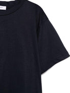 T-shirt per bambino Paolo Pecora Kids blu con logo ricamato PP3906 BLU PAOLO PECORA KIDS 