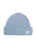 Berretto per bambini K-Way Kids azzurro con applicazione con logo K1151RW KA3 K-WAY KIDS 