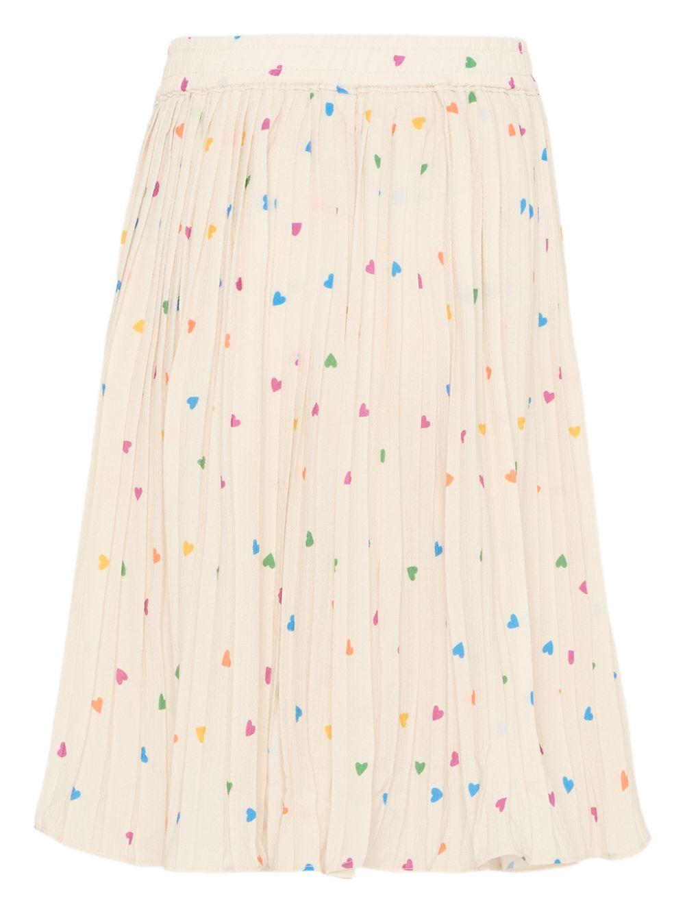 Gonna per bambina Molo avorio con stampa cuoricini all-over 2S26D108 9537 MOLO 