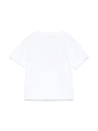 T-shirt con stampa per neonato Il Gufo bianco con girocollo P25TS480MF001 149 IL GUFO 