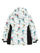 Giubbino per bambino Mc2 Saint Barth Kids bianco con stampa grafica all-over WLD0001 00823I MC2 ST. BARTH KIDS 
