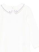 Tutina per neonati Tartine Et Chocolat bianca con logo ricamato CB11001 13 TArtine & Chocolat 