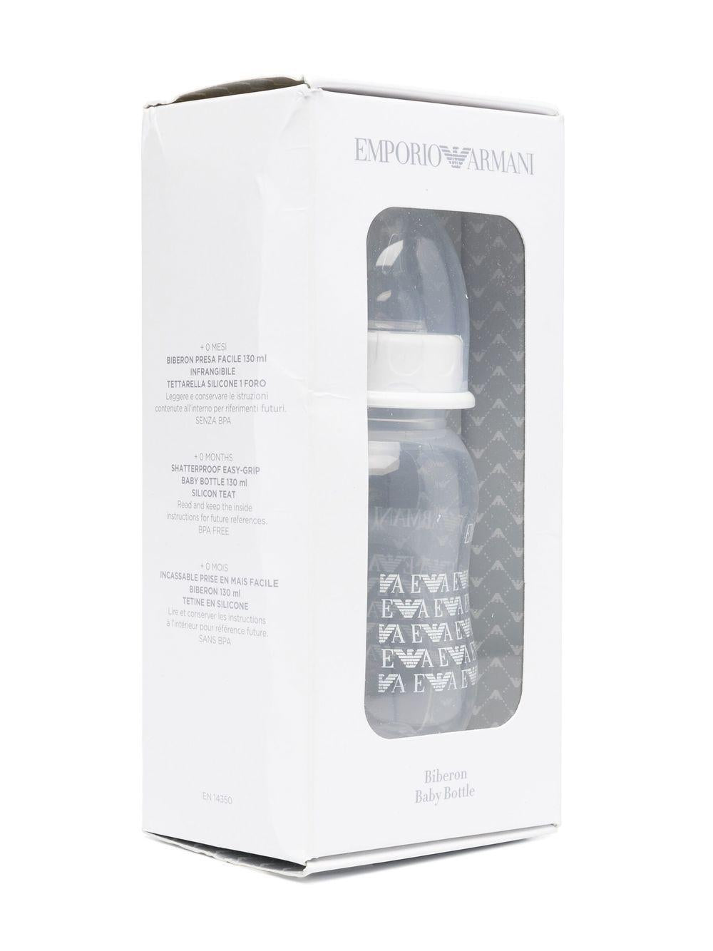 Set biberon per neonati Emporio Armani Kids bianco con stampa 409173 CC919 00010 EMPORIO ARMANI KIDS 