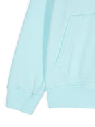 Felpa con applicazione Compass per bambino Stone Island Junior azzurro con cappuccio 811661620 V0044 STONE ISLAND JUNIOR 