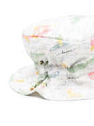 Cappello bucket per neonata Bonpoint Piob bianco con stampa grafica C05YACW00001 512 BONPOINT 