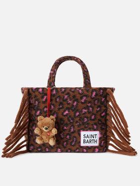 Charm con mini orsetto peluche per bambini MC2 ST. Barth Kids marrone con dettaglio laccio rosso CHARF01 01806I MC2 ST. BARTH KIDS 