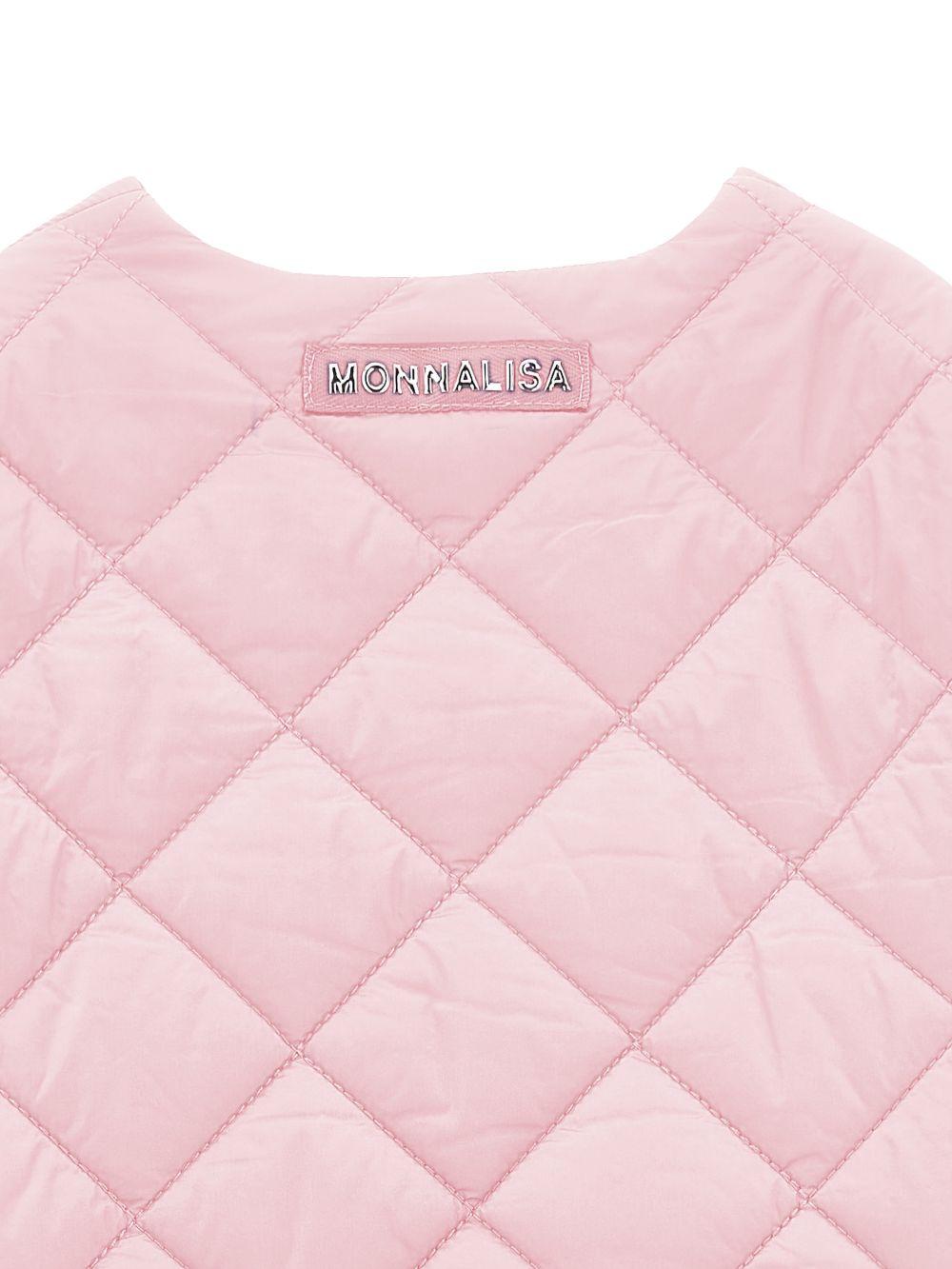Giacca per bambina Monnalisa rosa con design trapuntato 17G100 7020 0090 MONNALISA 
