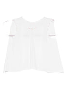 T-shirt per neonata Mariella Ferrari bianca con bordo smerlato CON12 ROSA MARIELLA FERRARI 