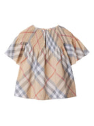 Top per bambina Burberry Kids beige con motivo a quadri 8100059 A2205 BURBERRY KIDS 