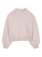 Maglione per bambina Chloé Kids beige crop C20644 257 CHLOE' KIDS 