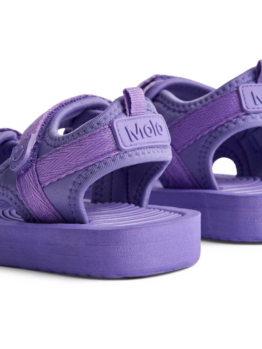 Sandali per bambina Molo Zola viola con due fasce frontali a strappo 7S25U301 5403 MOLO 