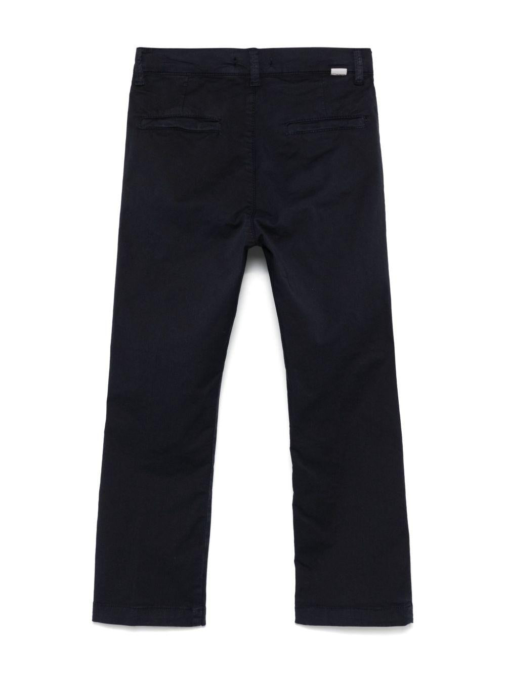 Chino dritti per bambino Paolo Pecora Kids blu con due tasche posteriori a filetto PP3993 BLU PAOLO PECORA KIDS 