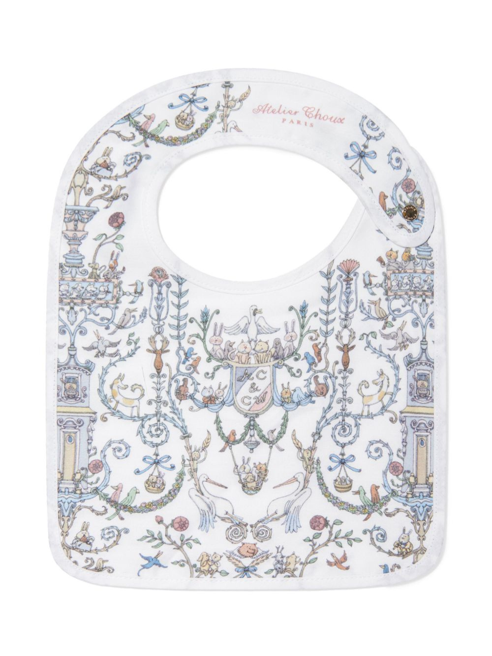Bavaglino per neonati Atelier Choux bianco con stampa BI-CS-TDJ B-U ATELIER CHOUX PARIS 