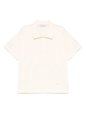 Polo per bambino Paolo Pecora Kids beige chiaro con bottoni frontali