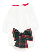 Set t-shirt e shorts per neonata La Stupenderia bianca con dettaglio fiocco 1TBCT16 W20 LA STUPENDERIA 