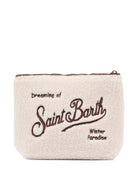 Clutch MC2 Saint Barth Kids beige con stampa logo ALI0023 01362I MC2 ST. BARTH KIDS 