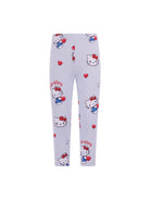 Pantaloni per bambina Monnalisa azzurri con stampa grafica all-over 19G419NP 7749 9958 MONNALISA 