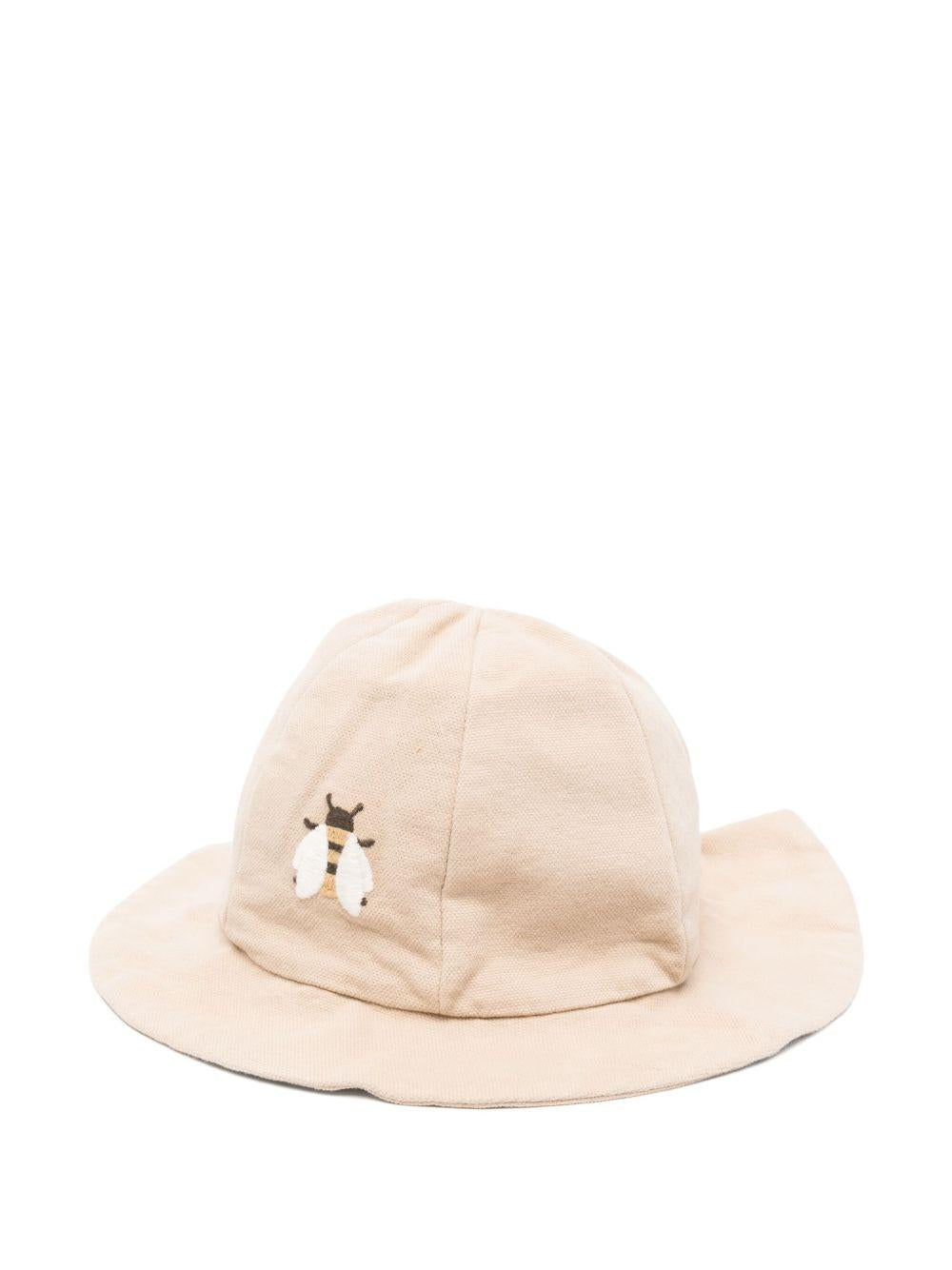 Cappello per neonata Donsje Steijn beige con motivo con ricamo 4099201NB 00019 DONSJE 