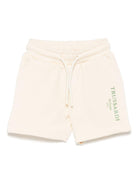 Shorts sportivi per neonato TRUSSARDI JUNIOR beige con logo TIP25016BE BUTTER TRUSSARDI JUNIOR 