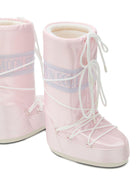 Stivali da neve Icon per bambini Moon Boot Kids rosa con stampa 80D1403060 J032 MOON BOOT 