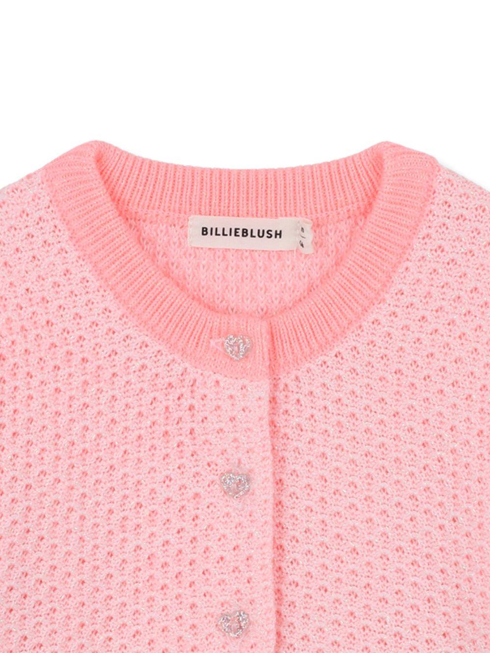 Cardigan per neonata Billieblush rosa con lavorazione in rilievo U21435 408 BILLIEBLUSH 