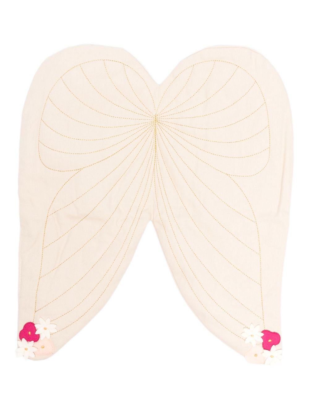 Ali giocattolo per bambina Avery Row beige con applicazione di fiori DUSFLO FLOWER FAIRY AVERY ROW 