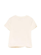 T-shirt per neonati Moschino Kids beige con Teddy sul davanti MUM04SLAA03 20404 MOSCHINO KIDS 