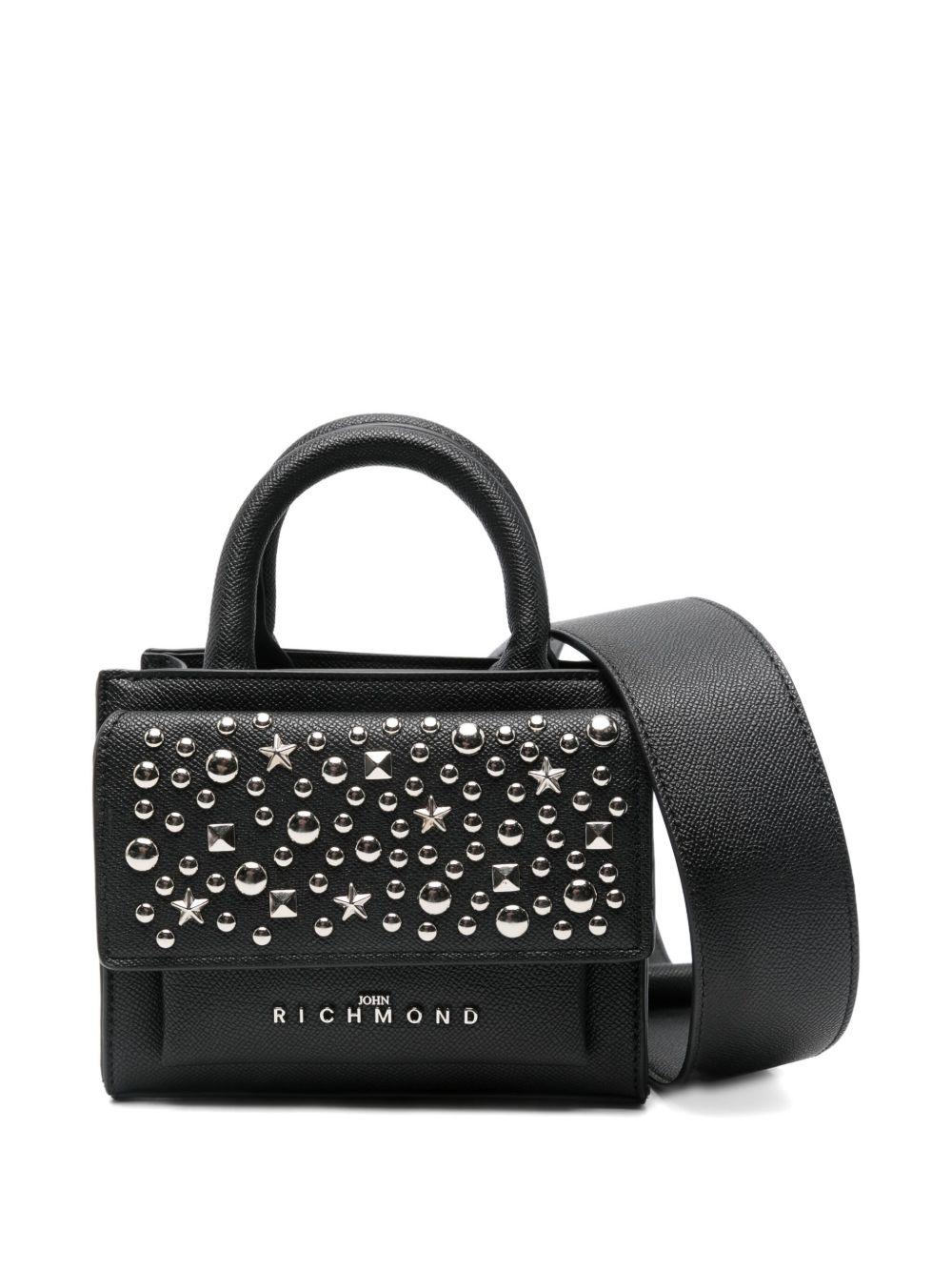 Borsa a tracolla per bambina John Richmond Junior nero borchiata RGA25028BO BLACK JOHN RICHMOND JUNIOR 