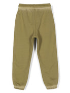 Pantaloni sportivi Off Stamp CL per bambino Off-White Kids verde con vita elasticizzata con coulisse interna OBCH001F24FLE001 5401 OFF WHITE KIDS 
