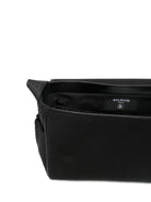 Borsa fasciatoio per neonati Balmain Kids nera con logo ricamato BY0618 Z0042 930AV BALMAIN KIDS 