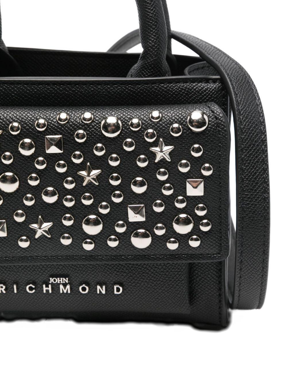 Borsa a tracolla per bambina John Richmond Junior nero borchiata RGA25028BO BLACK JOHN RICHMOND JUNIOR 