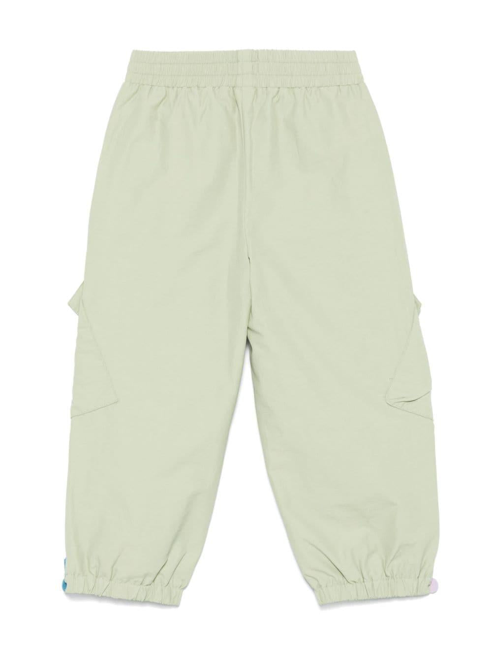 Pantaloni per bambina Stella McCartney verdi affusolati TV6C20 Z2333 740 STELLA McCARTNEY KIDS 