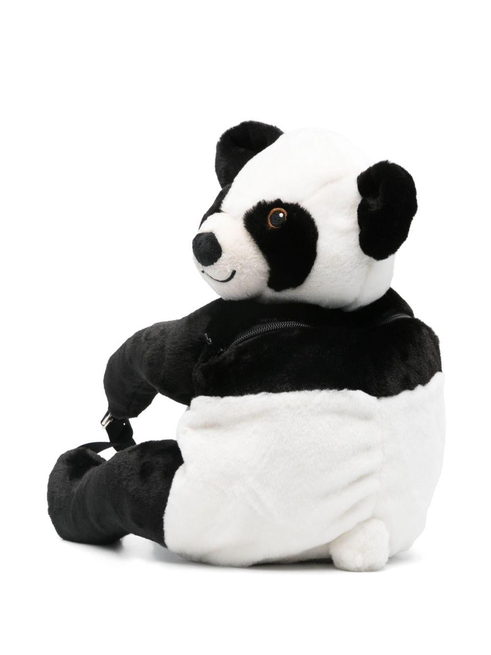 Zaino per bambina Molo Panda bianco e nero con dettagli in 3D 7NOSV204 1695 MOLO 