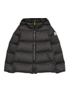 Giacca Beulah per bambina Moncler Enfant nera con cappuccio K29541A0004054AQE 999 MONCLER ENFANT 