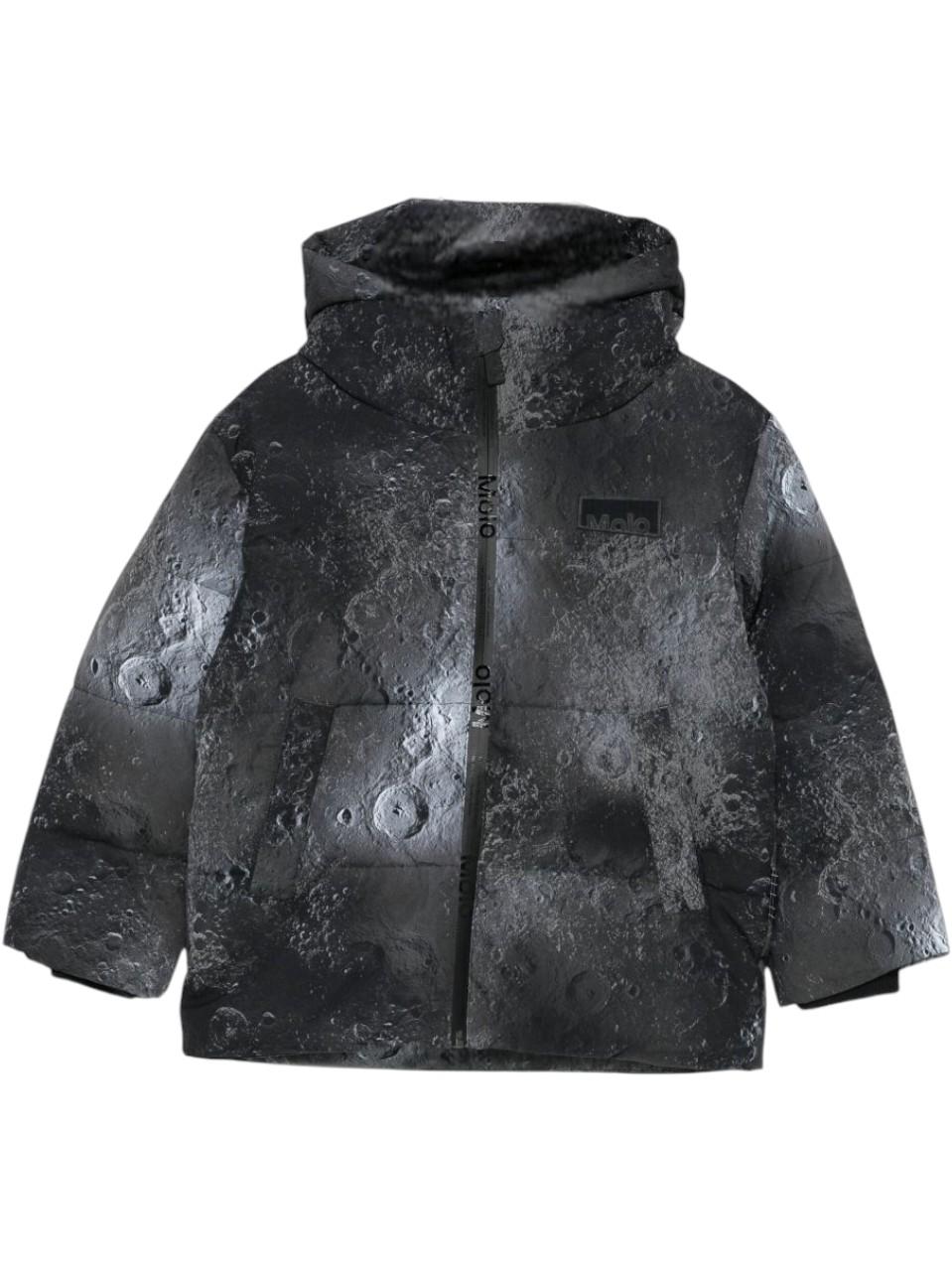 Giubbino Hilo per bambino Molo nero con stampa all-over 5W25M305 9371 MOLO 