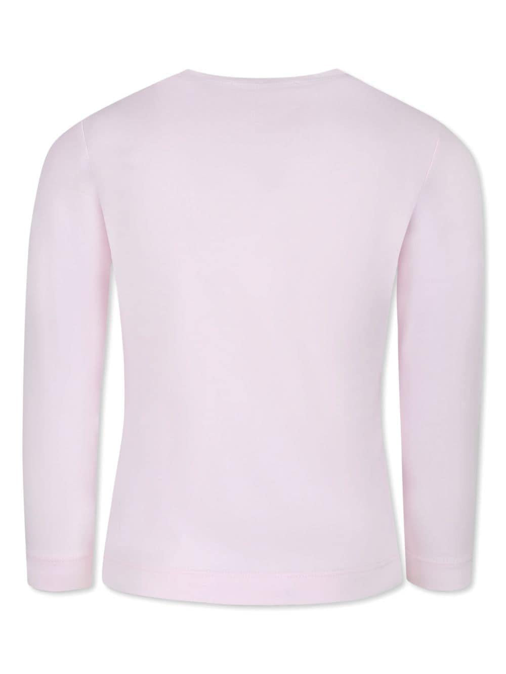 T-shirt per bambina Monnalisa x Barbie rosa con stampa sul davanti 11D643 4201 0090 MONNALISA 