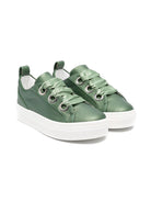 Sneakers per bambina Colorichiari verde con soletta in pelle con logo FJ958172 4114 35 COLORICHIARI 