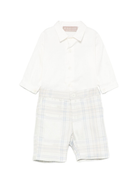 Completo camicia e pantaloncini per neonato La Stupenderia azzurro con motivo a quadri 1CCCT23 Z09 LA STUPENDERIA 