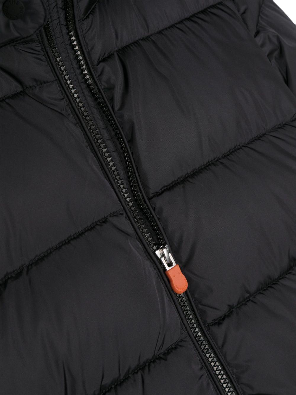 Cappotto per bambina Save The Duck Kids Tiri nero con effetto opaco J40270G MEGA21 10000 SAVE THE DUCK KIDS 