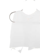 T-shirt per neonata Mariella Ferrari bianca con dettagli ricamati rosa COB2 ROSA MARIELLA FERRARI 