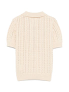 Polo per bambina Molo Gretel beige con abbottonatura frontale corta 2S25K202 5410 MOLO 