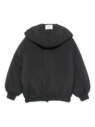 Giubbino per bambino MSGM Kids nero con cappuccio rimovibile F5MSJUPF003 MS040 MSGM KIDS 