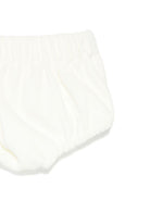 Abito per neonata La Stupenderia bianco con colletto arricciato 1CBAB08 V02S37 LA STUPENDERIA 