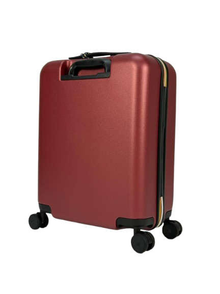 Trolley Eudoxie Logo per bambini K-Way Kids rosso con logo stampato all-over K81372W WNN K-WAY KIDS 