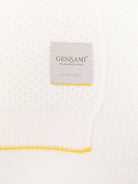 Coperta per neonati Gensami Kids bianca con rifinitura gialle COP-TRIPLA-WE OFF WHITE GENSAMI 