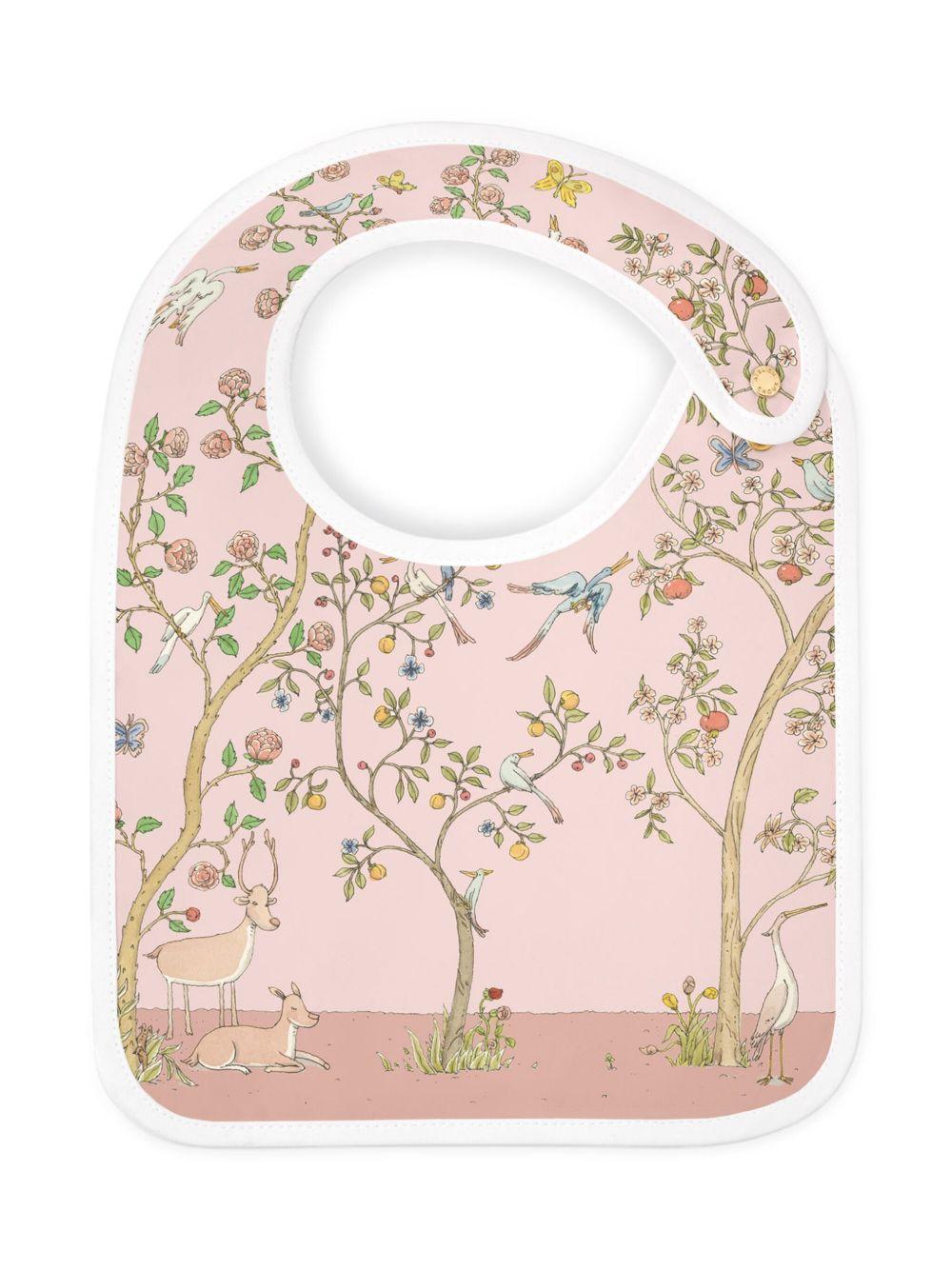 Bavaglino per neonata Atelier Choux rosa con stampa grafica BI-CS-IBP I-U ATELIER CHOUX PARIS 