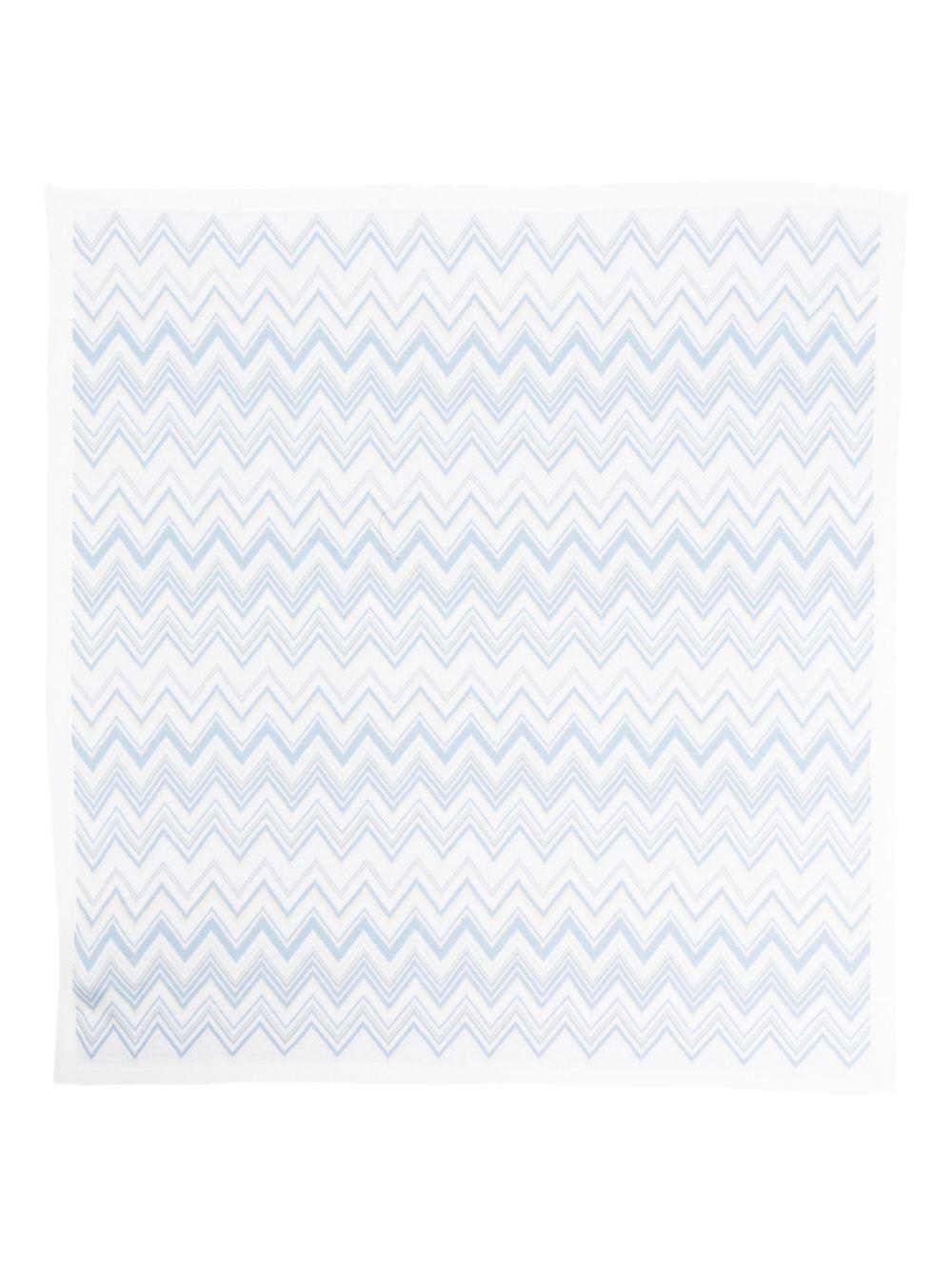Copertina per neonato Missoni Kids azzurra a zigzag MX0510 X0006 600MC MISSONI KIDS 