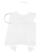 T-shirt per neonato Mariella Ferrari bianca con dettagli ricamati COB2 AZZURRO MARIELLA FERRARI 
