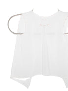 T-shirt per neonata Mariella Ferrari bianca con bordo smerlato CON12 ROSA MARIELLA FERRARI 